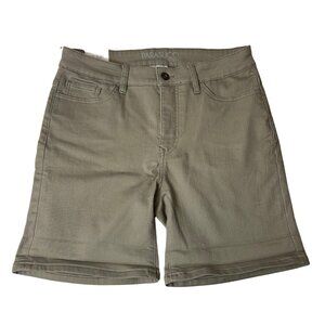 Parasuco Women’s Light Green Mid-Rise Jean Shorts | Size 10